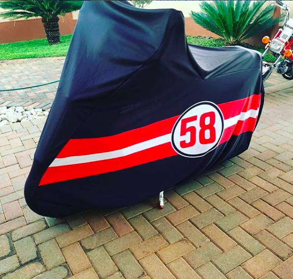 A stylish motorcycle cover done by Auto-Covers